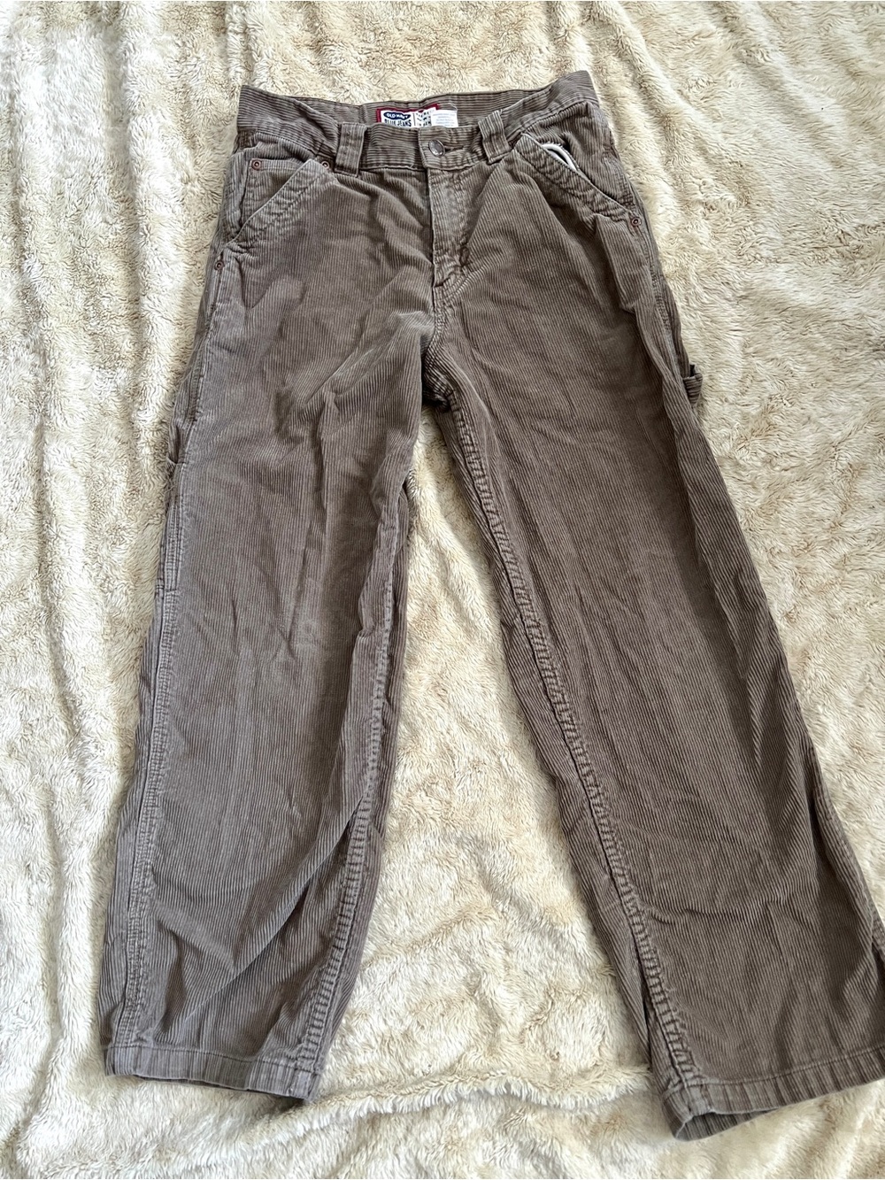 OLD NAVY Girl's Retro Brown Corduroy Pants Size 12